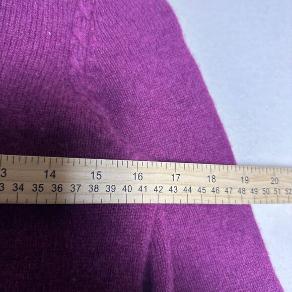 VTG GAP Stretch Lambswool Sweater Women XS Purple Prep 90s Retro Button Up Warm - Picture 4 of 10